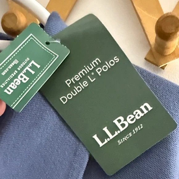 L.L. Bean Men's Classic Blue Polo - Picture 3 of 5